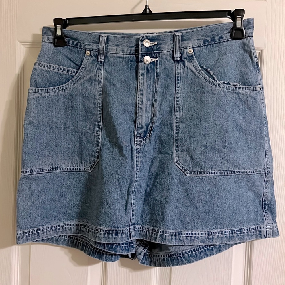 Carolina Blues denim jean skort for women. Plus size 16W